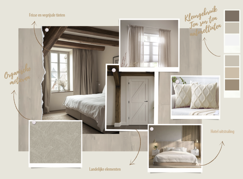 Conceptboard slaapkamer